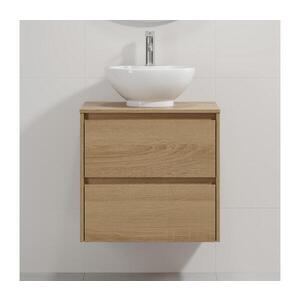 BATH DELUXE Kúpeľňová skrinka s umývadlom TRONDHEIM/DRAMMEN 60x57x46 cm dub/biela BT0167+BT0149 vyobraziť