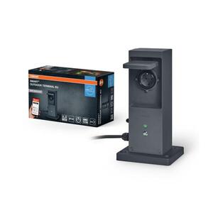 Osram - Inteligentný vonkajší zásuvkový stĺpik 2× SCHUKO s Wi‑Fi opakovačom IP44 4099854419331 vyobraziť