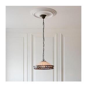 Endon 112196 - Závesný luster na reťazi Tiffany FARGO 1xE27/60W/230V priemer 41, 5 cm 112196 vyobraziť