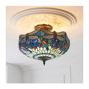 Endon 111897 - Prisadený luster Tiffany DRAGONFLY 3xE27/10W/230V, priemer 41 cm 111897 vyobraziť