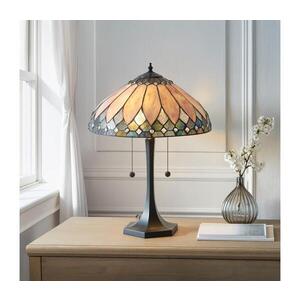 Endon 112183 - Stolná lampa Tiffany BROOKLYN 2xE14/10W/230V pr. 40 cm 112183 vyobraziť