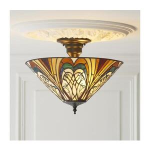 Endon 111905 - Prisadený luster Tiffany HECTOR 3xE27/10W/230V, priemer 40 cm 111905 vyobraziť