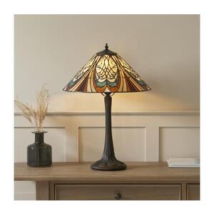 Endon 112185 - Stolná lampa Tiffany HECTOR 1xE27/10W/230V priemer 40 cm 112185 vyobraziť