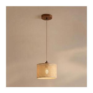 Luster AIDA na lanku 1xE27/15W/230V, priemer 25 cm, dub/rafia LM-1.98/DĄB RUSTIK/RAFFIA 250 vyobraziť