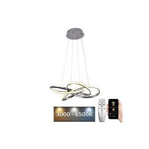 LED Stmievateľný luster na lanku LED/65W/230V 3000-6500K šedá + diaľkové ovládanie J4332/CH vyobraziť