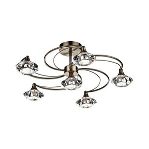 Där Lighting Där Lighting LUT0675 - Prisadený luster LUTHER 6xG9/40W/230V mosadz LUT0675 vyobraziť