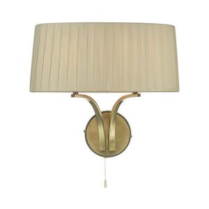 Där Lighting Där Lighting CRI0929 - Nástenné svietidlo CRISTIN 2xE14/40W/230V mosadz/taupe CRI0929 vyobraziť