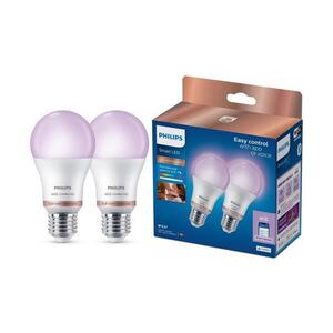 Sada 2x stmievateľných LED RGB žiaroviek Philips SMART A60 E27/12, 5W/230V 2200-6500K 8721103160003 vyobraziť