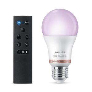 LED RGB stmievateľná žiarovka Philips SMART A60 E27/8, 5W/230V 2200-6500K + diaľkový ovládač 8721103159700 vyobraziť