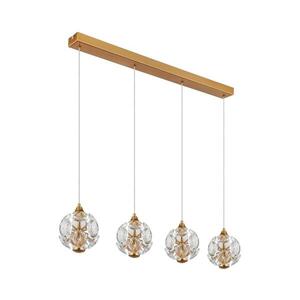 Globo 16047-4H - LED luster na lanku VIRINA LED/32W/230V 3000K zlatý 16047-4H vyobraziť