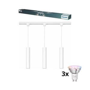 Philips - LED stmievateľný luster na lanku v lištovom systéme EASYLINK 3xGU10/4, 7W/230V 1 m biela P7615+3xP7029 vyobraziť