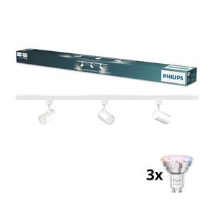 Philips-LED stmievateľné bodové svietidlo do lištového systému EASYLINK HUE 3xGU10/4, 7 W/230 V 1 m biela P7612+3xP7029 vyobraziť