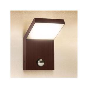 Brilagi - LED vonkajšie nástenné svietidlo so senzorom RIANO LED/8W/230V hnedé IP65 WO-HR60143-OEM-RUST vyobraziť