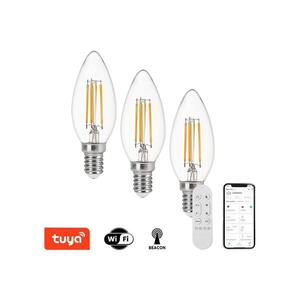 NEO 07807CDO - Sada 3x LED CCT stmievateľných žiaroviek E14/4W/230V Wi‑Fi + diaľkové ovládanie 07807CDO vyobraziť