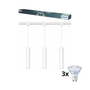 Philips - LED stmievateľný luster s lankom v lištovom systéme EASYLINK 3xGU10/6, 2W/230V 1m biela P7615+3xP4914 vyobraziť