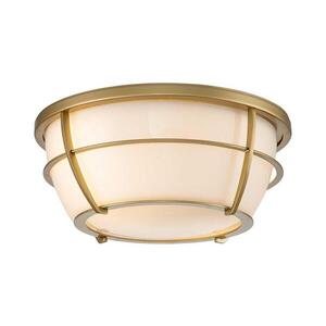 Elstead Quoizel QZ-CHANCE-F-PNBR- Kúpeľňové stropné svietidlo CHANCE 2xE27/60W/230V IP44 QZ-CHANCE-F-PNBR vyobraziť