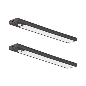 SADA 2x nabíjateľné LED nábytkové osvetlenie so senzorom VIRO LED/1, 2W/800 mAh 30cm CCT čierna EKB2579 vyobraziť