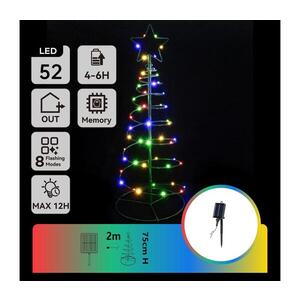 B.V. - LED Solárna vianočná dekorácia LED/0, 26W/3, 7V 75cm IP65 multicolor B10201Q80 vyobraziť