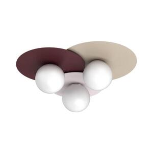 Stropné svietidlo FLAT 3xE27/15W/230V 55x60 cm béžová/krémová/bordová 9551 vyobraziť
