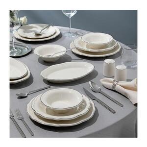 Jedálenská sada 53 ks biela/strieborná/porcelán 667PRS1148 vyobraziť