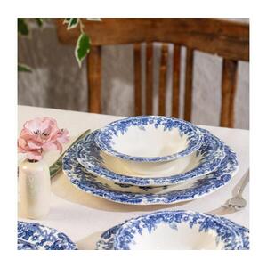 Jedálna súprava 24 ks biela/modrá/porcelán 667PRS1152 vyobraziť