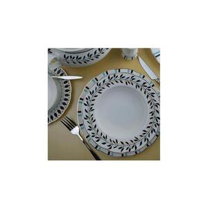 62-dielna jedálenská súprava, biela/modrá/čierna, porcelán 710KTP3811 vyobraziť
