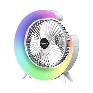 JOHNSON-LED RGB Dobíjateľný stolný látor MULTICOLOR 5 W / 3, 7 V, 1200 mAh, priemer 14 cm, biela 8008523013783 vyobraziť