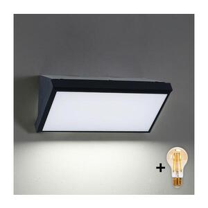Brilagi-LED vonkajšie stmievateľné nástenné svietidlo TRIANGLE 1xE27/6W/230V 2700-6500K IP65 čierne BG1022+AI0599 vyobraziť
