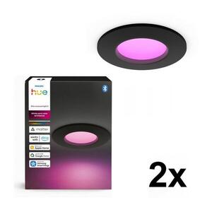 Philips - SADA 2x LED RGBW stmievateľné kúpeľňové podhľadové svietidlo Hue SLIM LED/8, 3W/230V IP44 2xP7618 vyobraziť