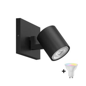 Philips - LED RGBW Stmievateľné bodové svietidlo RUNNER 1xGU10/6, 5W/230V čierna P5371+AI0589 vyobraziť