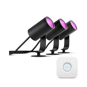 Philips - Sada 3x LED bodové svietidlo Hue LILY LED/8W/230V IP65 + Hue bridge P2465+P1408 vyobraziť