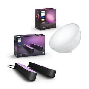 Philips - SADA 2× LED RGB stmievateľné stolné lampy Hue PLAY 6W/230V + stolná lampa GO P3102+P2790 vyobraziť