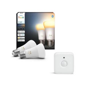 Sada 2x stmievateľných LED žiaroviek Philips Hue WHITE AMBIANCE E27/8, 1W/230V + pohybový senzor P7024+P2374 vyobraziť