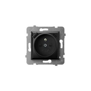 Ospel - Domová zásuvka bez rámika 230V + 1xUSB-A + 1xUSB-C ARIA čierna GP-1UZPUSBAC/m/33 vyobraziť