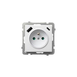 Ospel - Domová zásuvka bez rámika 230 V + 1× USB-A + 1× USB-C SONATA biela GP-1RZPUSBAC/m/00 vyobraziť
