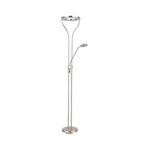 Globo 59038ND - LED stmievateľná stojacia lampa EBRO 20W/230V + 4W matný chróm 59038ND vyobraziť