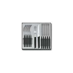 Victorinox - 12-dielna sada príborov SWISS MODERN, čierna 6.9093.12W.12 vyobraziť