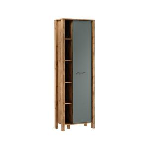 Gala Meble Knižnica MENTA 66x200x37 cm dub wotan/zelená S19-R1D-ZSM vyobraziť