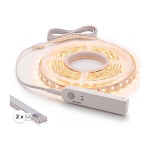 SmartLED SADA 1x LED pásik so senzorom FLEX LED/3, 6W/4xAA 2 m + 2x zabudovateľný profil 1 m 2xSD0028+1xP227986 vyobraziť