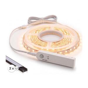 SmartLED SADA 1x LED pás so senzorom FLEX LED/3, 6 W/4xAA, 2 m + 2x zapustený profil 1 m 2xSD0029+1xP227986 vyobraziť