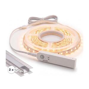 SmartLED SADA 1x LED pás so snímačom FLEX LED/3, 6W/4xAA 2 m + 2x zapustený profil 1 m 2xSD0106+1xP227986 vyobraziť
