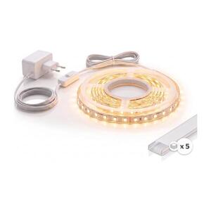 SmartLED SADA 1x LED pás MYLIVING LIGHTSTRIP LED/22W/230V 5 m + 5x vstavaný profil 1 m 5xSD0103+1xP2022 vyobraziť