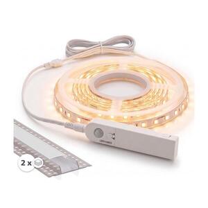SmartLED SADA 1x LED pás so senzorom FLEX LED/3, 6W/4xAA 2 m + 2x vstavané profily 1 m 2xSD0107+1xP227986 vyobraziť