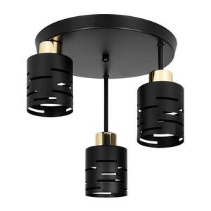 Prisadený luster ELEN 3xE27/35W/230V čierny/zlatý ELEN PENDANT LIGHT 3 BLACK vyobraziť