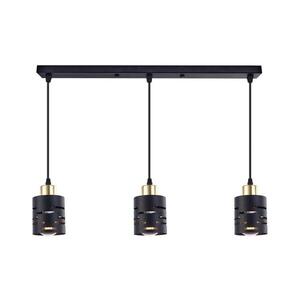 Luster na lanku ELEN 3xE27/35W/230V čierna/zlatá ELEN PENDANT LIGHT 50CM BLACK vyobraziť