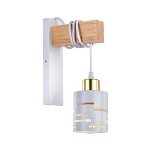 Nástenné svietidlo ELEN 1xE27/35W/230V biele/zlaté/hnedé ELEN WALL LIGHT WHITE WOOD vyobraziť