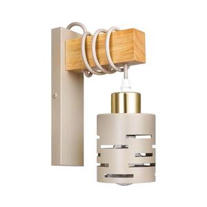 Nástenné svietidlo ELEN 1xE27/35W/230V béžová/zlatá/hnedá ELEN WALL LIGHT BEIGE WOOD vyobraziť