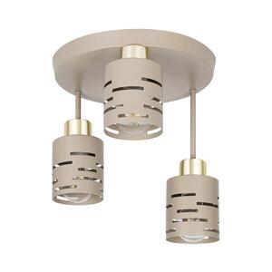 Prisadený luster ELEN 3xE27/35W/230V béžová/zlatá ELEN PENDANT LIGHT 3 BEIGE vyobraziť