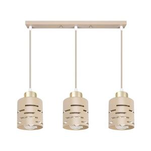 Závesný luster ELEN na lanku 3xE27/35W/230V béžový/zlatý ELEN PENDANT LIGHT 50CM BEIGE vyobraziť