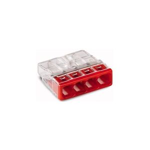 WAGO 2273-204 - Spojovacia krabicová svorka COMPACT 4x2, 5 450V červená 2273-204 vyobraziť